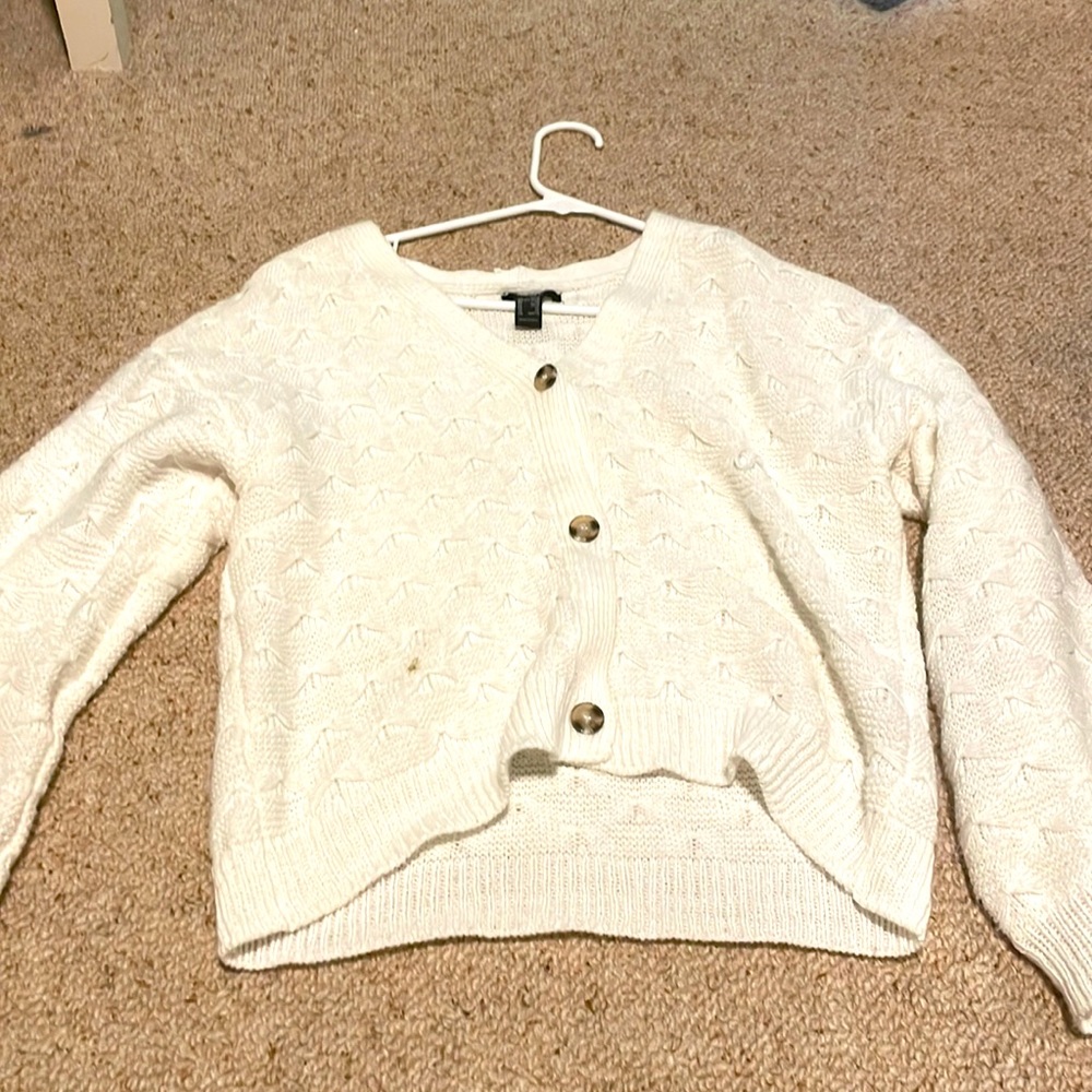 CUTE GIRLS BUTTON UP SWEATER